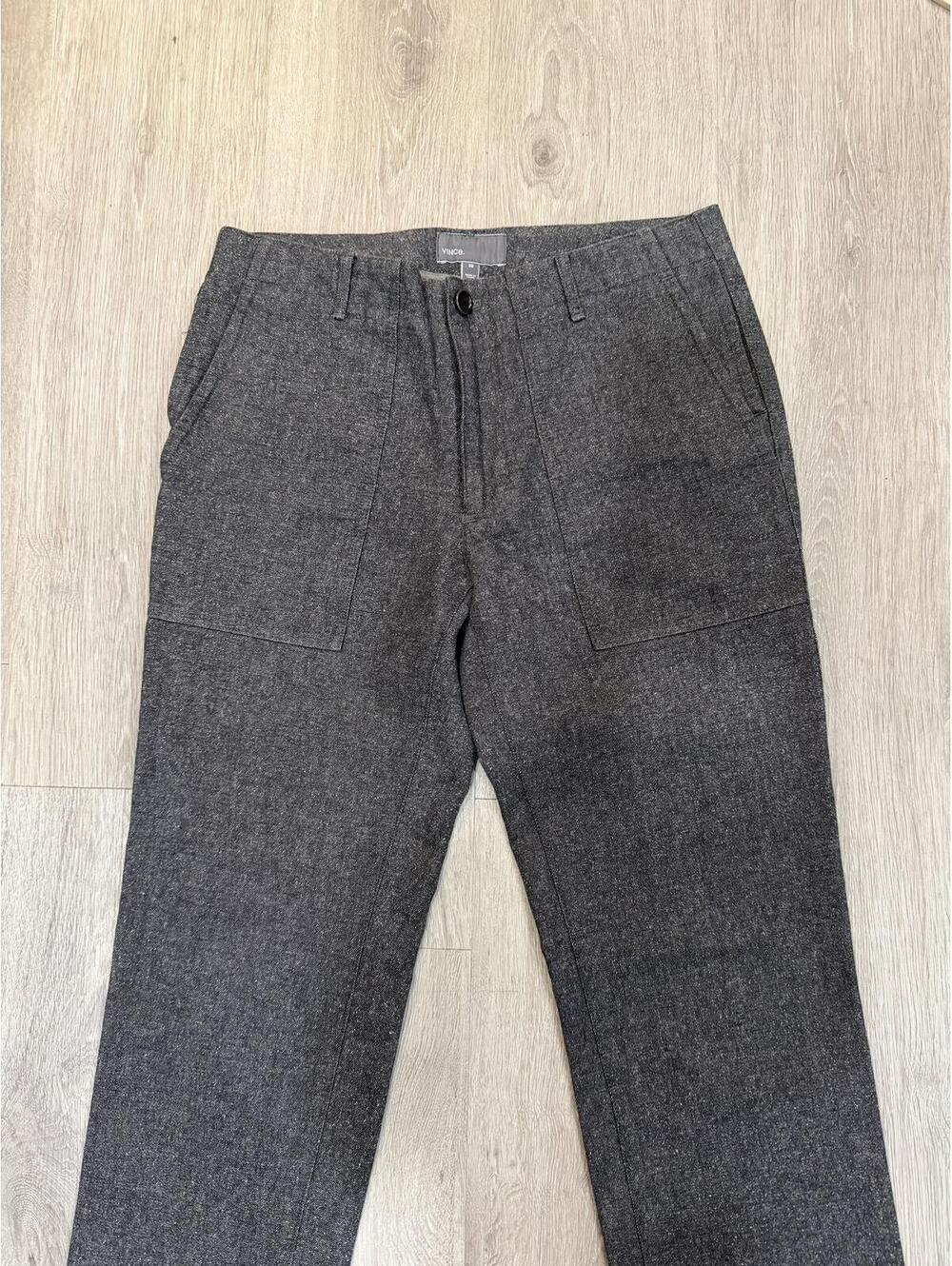 Vince Gray Slim Fit Pants Wool Blend Minimalist Office Casual Mens 30 - Picture 3 of 9